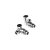 Kartell K-Rail 25mm Straight Chrome Towel Rail 800 x 600mm