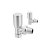 Reina Scalo Brushed Stainless Steel Designer Towel Rail 826 x 500mm
