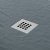 MX Minerals 1700 x 750mm Ash Grey Slate Effect Rectangular Shower Tray