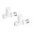 Redroom Omnia Left Handed White 1681 x 596mm Towel Radiator