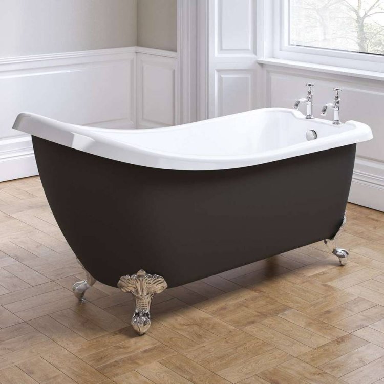 Royce Morgan Chatsworth 1680 Black Freestanding Bath