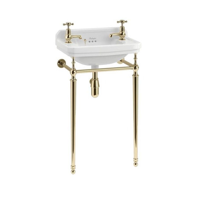 Burlington Edwardian 510mm Gold Basin Washstand