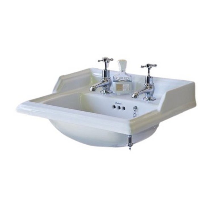 Burlington Classic Square 510mm Two Tap Hole Basin Burlington Classic Square 510mm Two Tap Hole Basin