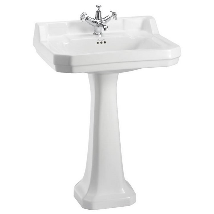 Burlington Edwardian 610mm One Tap Hole Basin Pedestal