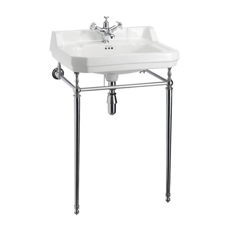 Burlington 610mm Chrome Basin Washstand