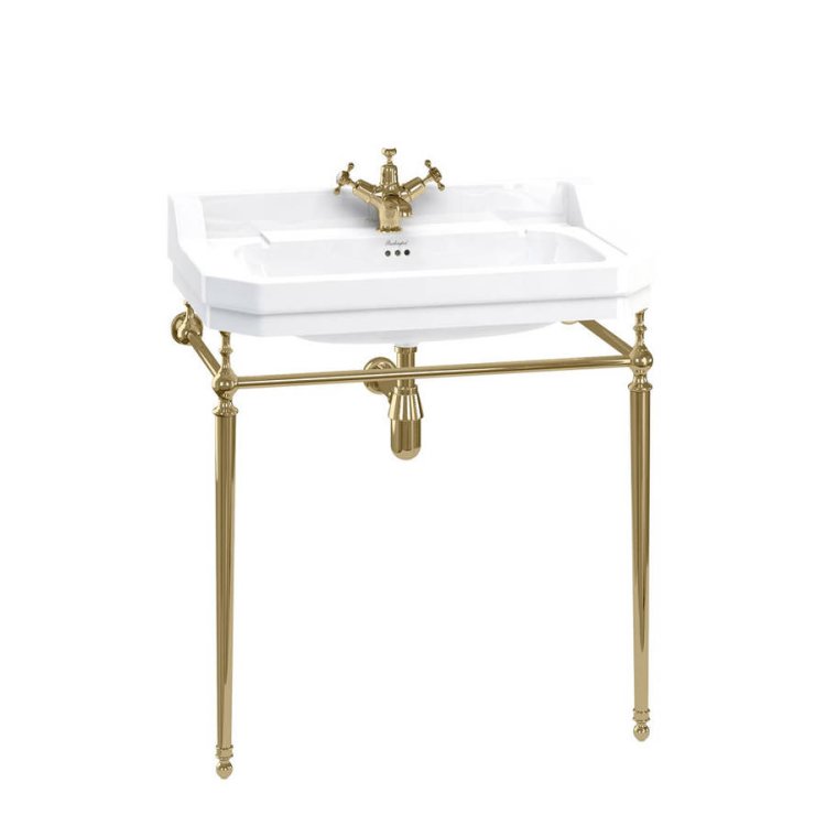 Burlington 800mm Gold Basin Washstand