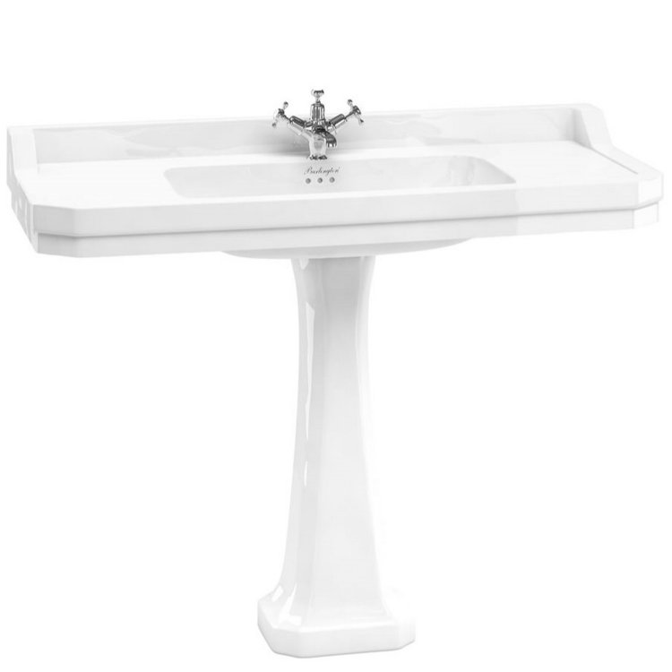 Burlington Edwardian 1200mm One Tap Hole Basin Pedestal