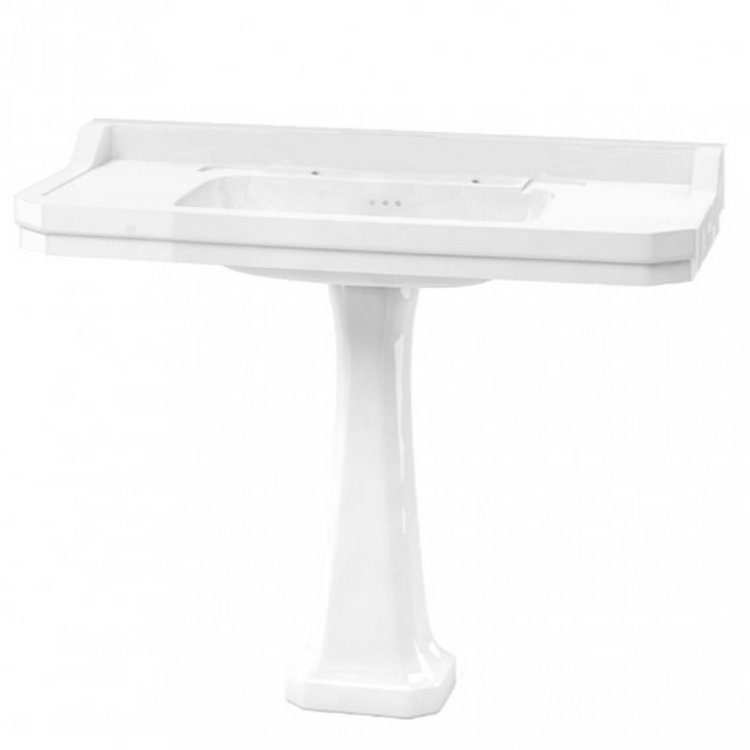 Burlington Edwardian 1200mm Two Tap Hole Basin Pedestal