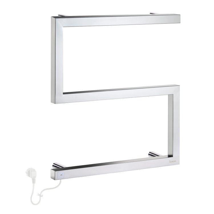 Smedbo Dry Polished Stainless Steel Electrical S Model Towel Warmer