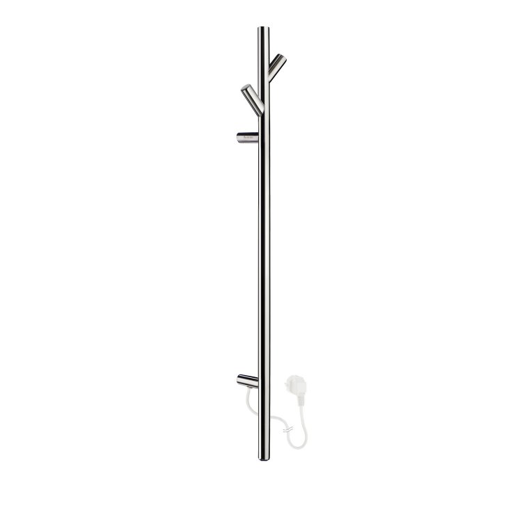Smedbo Dry Polished Stainless Steel Electrical Short Tree Towel Warmer
