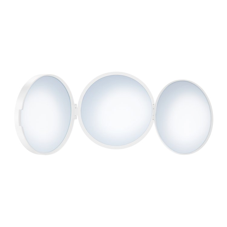 Smedbo Outline Lite 130mm White Travel Mirror