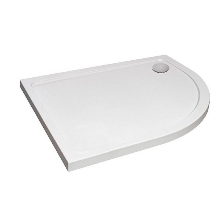 Kartell 1000x800mm RH Offset Quadrant Low Profile Shower Tray 