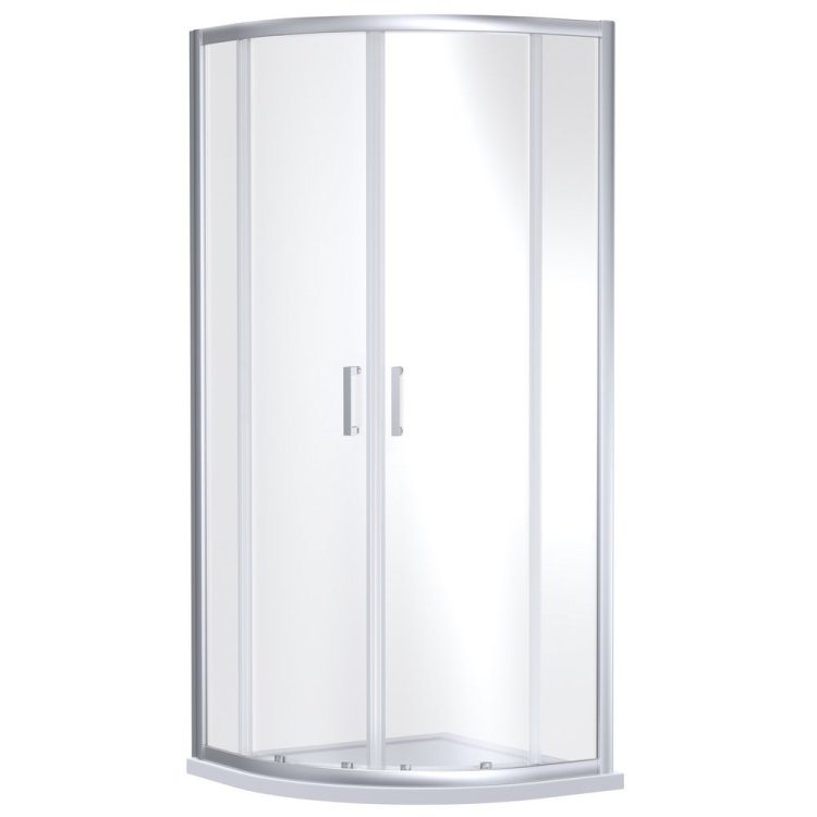 Nuie Rene 900mm Chrome Framed Quadrant Shower Enclosure