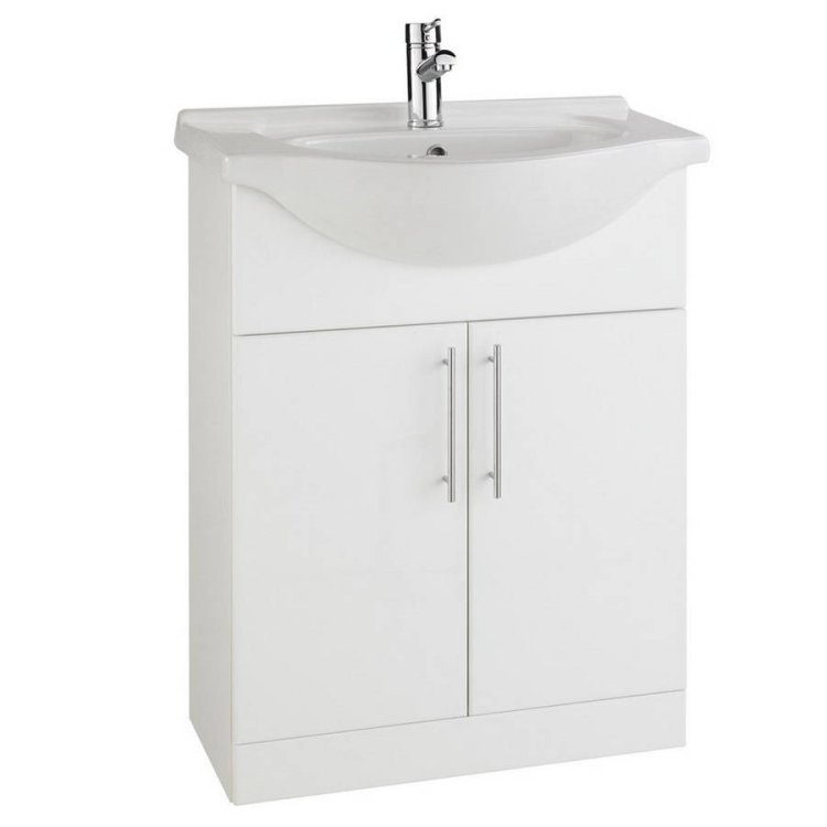 Kartell Impakt 650mm 2 Door Vanity Unit and Basin