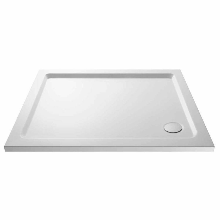 Nuie 1000x760mm Gloss White Rectangular Shower Tray