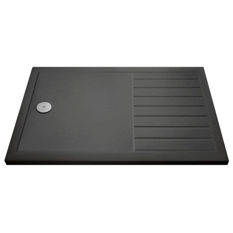 Nuie 1700x800mm Slate Grey Walk In Wetroom Shower Tray