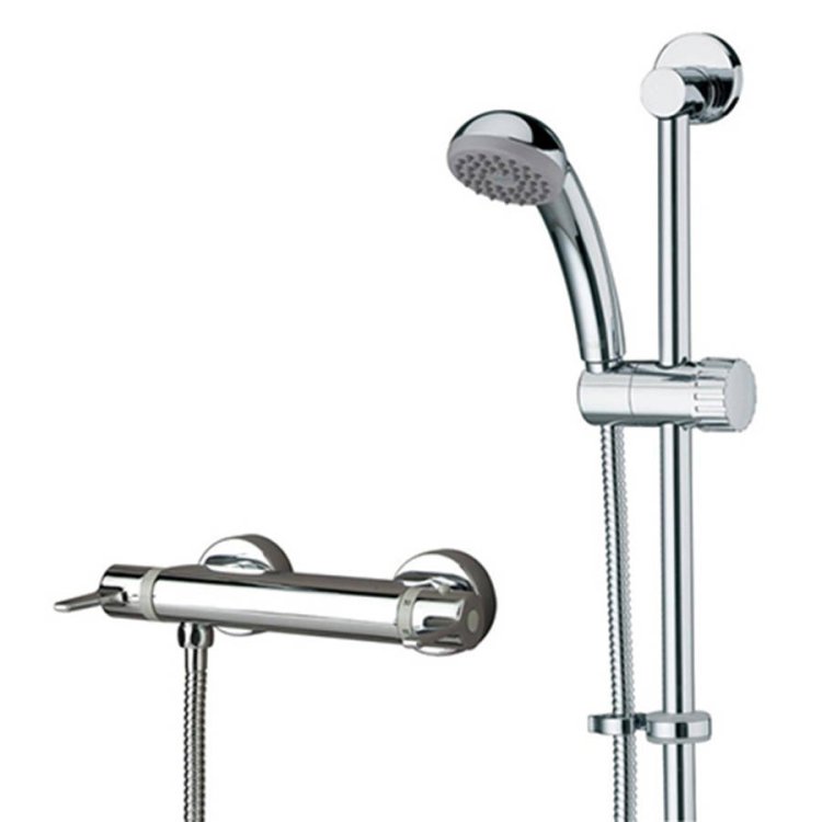 WS-Bristan Design Utility Lever Thermostatic Bar Shower-1