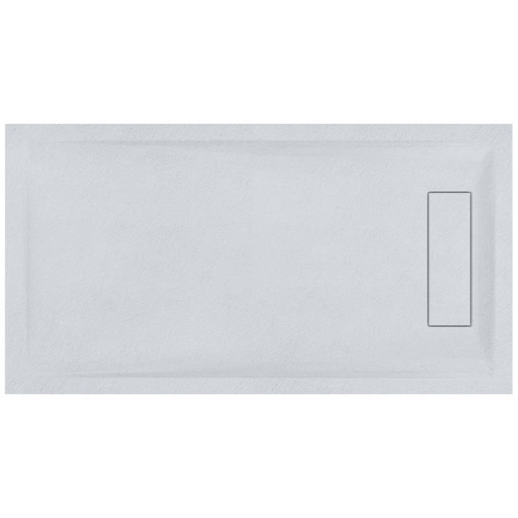 Roman Infinity 1600 x 800mm White Slate Rectangular Shower Tray