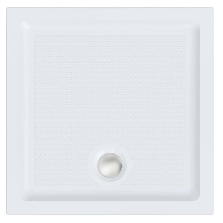Roman Anti Slip 760mm White Square Shower Tray