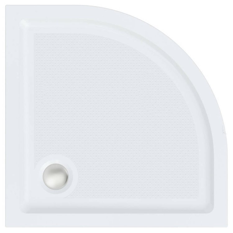 Roman Anti Slip 800mm White Quadrant Shower Tray