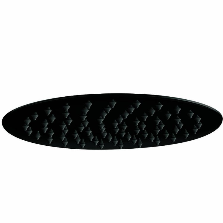 Scudo Black Round 300mm Fixed Shower Head
