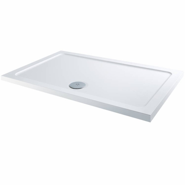 Scudo Shires 1400 x 700mm White Rectangular Shower Tray