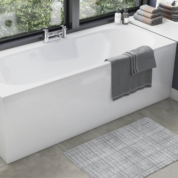 Scudo Waterproof 1700mm Gloss White Front Bath Panel