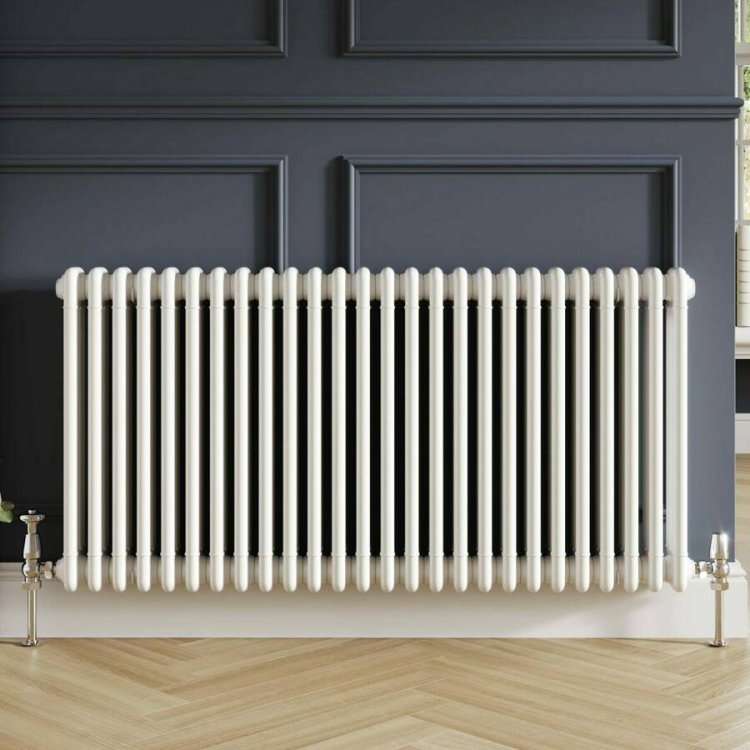 Scudo White 600 x 1190mm 3 Column Horizontal Radiator