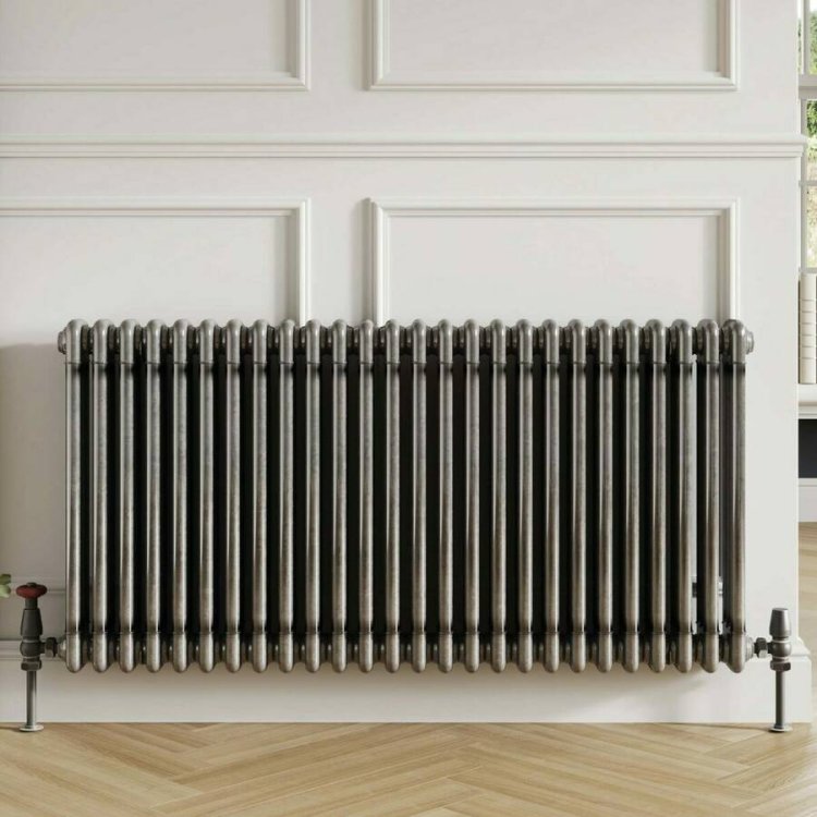 Scudo Raw Metal 600 x 999mm 3 Column Horizontal Radiator