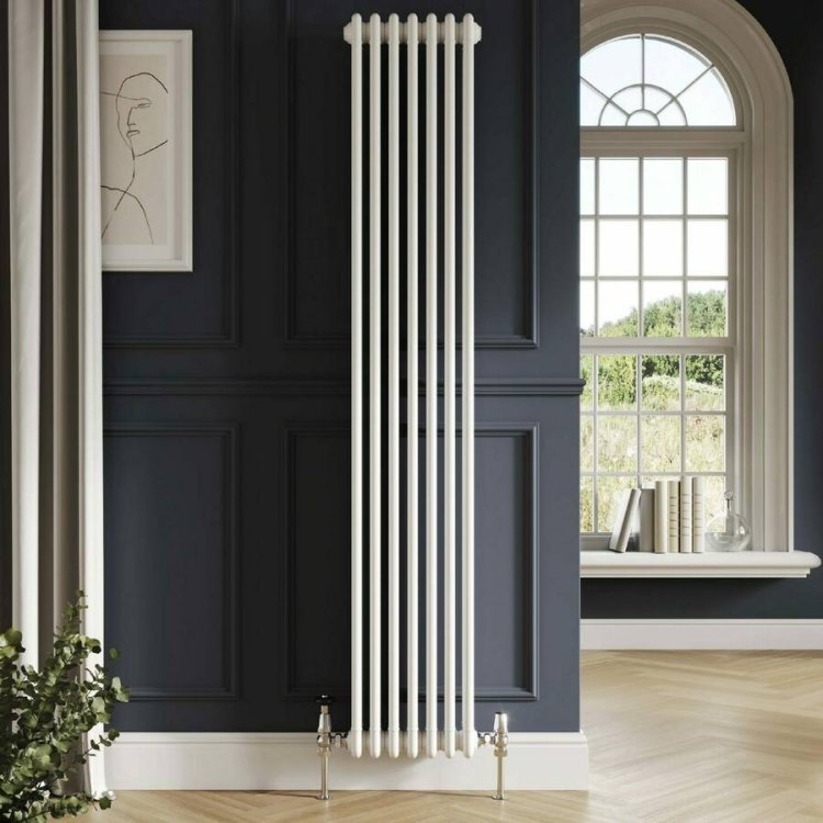 Scudo White 1800 x 515mm 3 Column Vertical Radiator