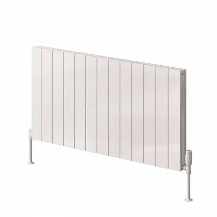 WS-Reina Casina Double Horizontal White Aluminium Radiator 600 x 1420mm-1