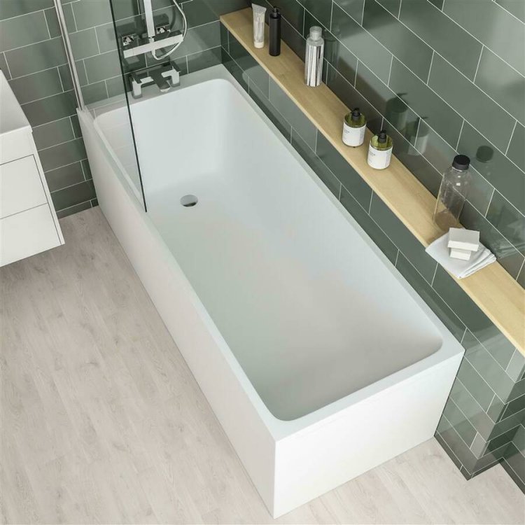 Beaufort Malin SE 1800 x 700mm 5mm Matt White Bath