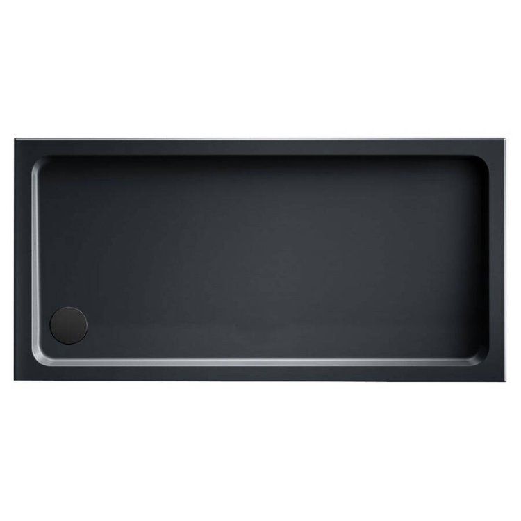 Kudos Kstone 1000 x 760mm Anti Slip Slate Grey Rectangular Shower Tray 