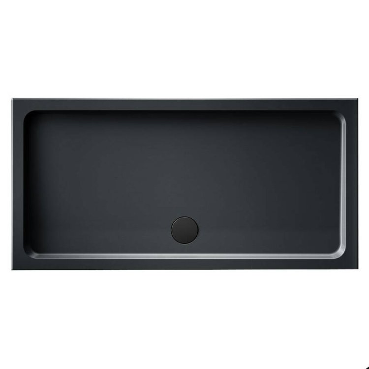 Kudos Kstone 1400 x 900mm Anti Slip Slate Grey Rectangular Shower Tray 