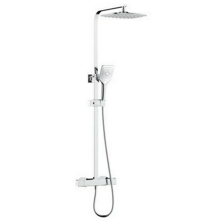 Bristan Craze2 Chrome Adjustable Rigid Riser Diverter Bar Shower Mixer
