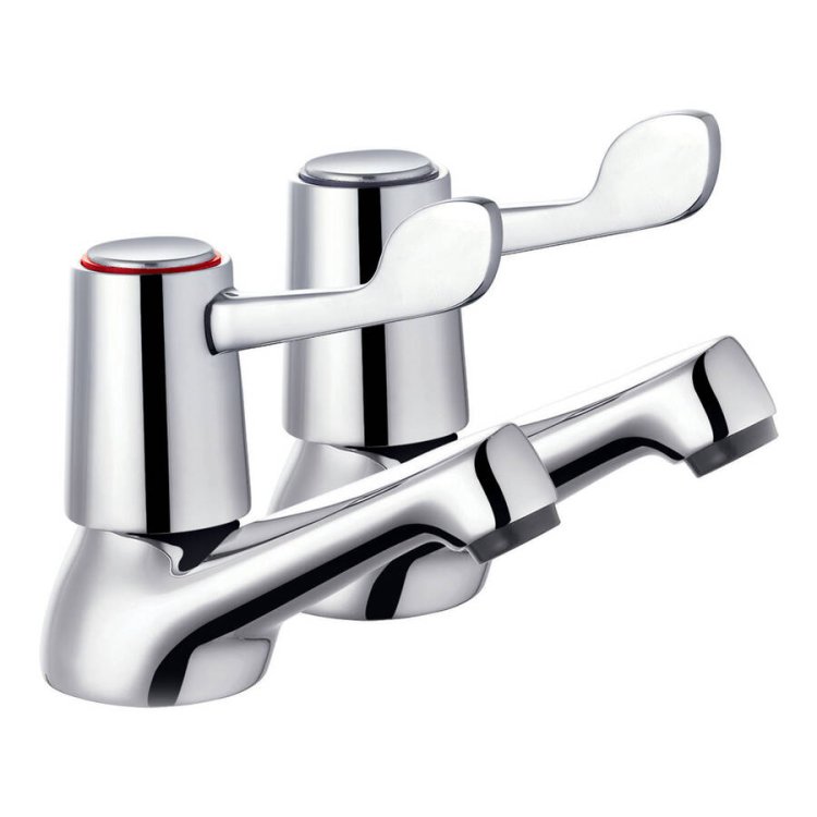 Trisen Chrome Lever Basin Taps