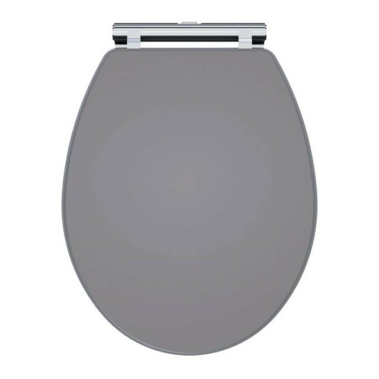 Nuie Classique Grey Round Quick Release Soft Close Toilet Seat