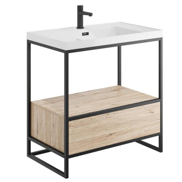 Scudo Boho 800mm Floorstanding Basin and Frame Data Sheet