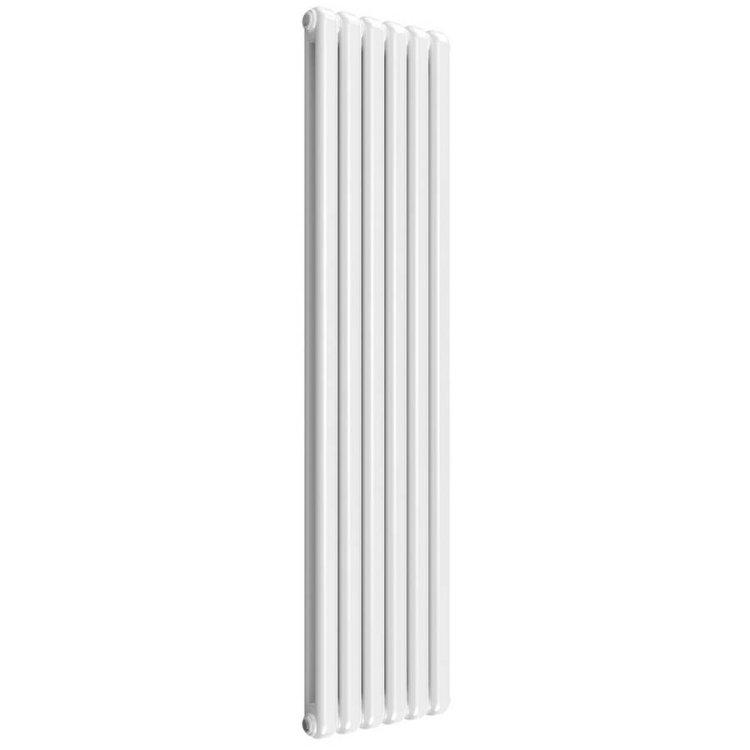 Reina Coneva Vertical White Mild Steel Designer Single Radiator 1800 x 440mm