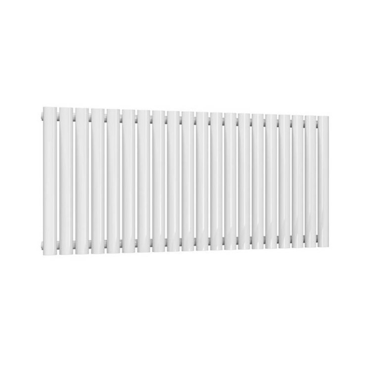 Reina Neva Horizontal White Mild Steel Designer Single Radiator 550 x 1180mm