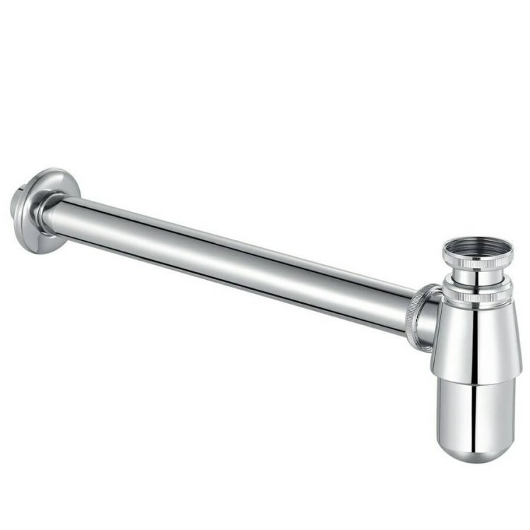 Ajax Chrome Modern Bottle Trap