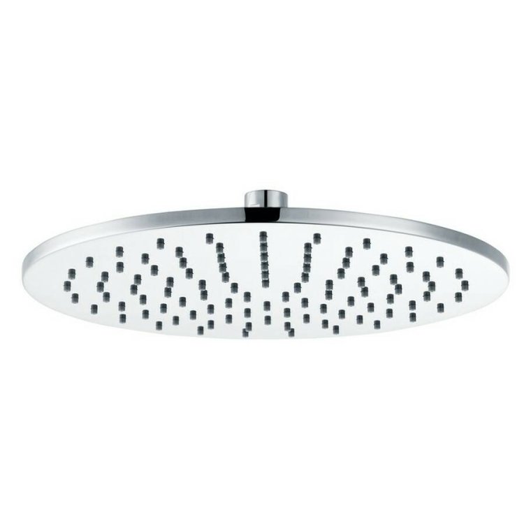 Ajax Thrunscoe Chrome 250mm Round Brass Showerhead