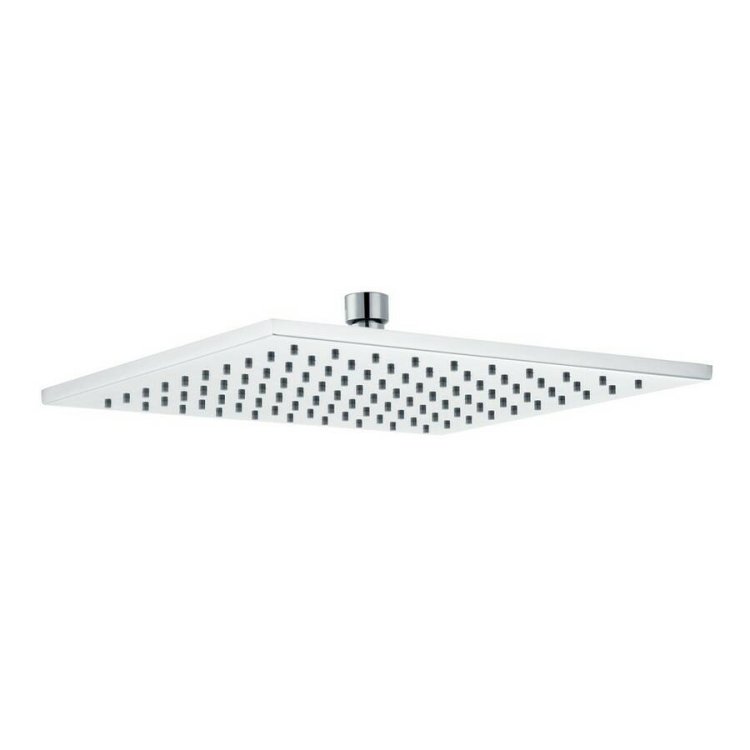 Ajax Hedon Chrome 250mm Square Brass Showerhead