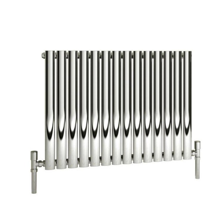 WSB-Reina Nerox Horizontal Polished Stainless Steel Single Designer Radiator 600 x 1180mm-1