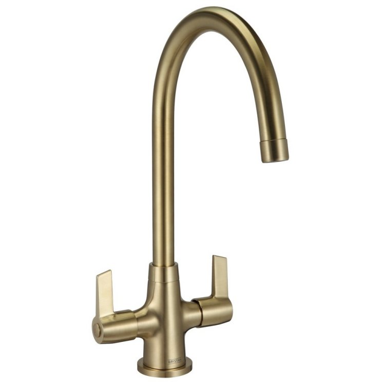 Bristan Echo Brushed Brass Easy Fit Mono Sink Mixer ECSNKEFBB