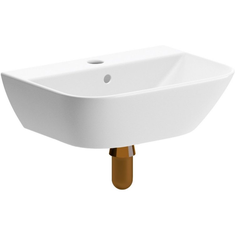 Ajax Binbrook 450mm 1TH Cloakroom Basin and Brushed Bronze Bottle Trap AJAX108875