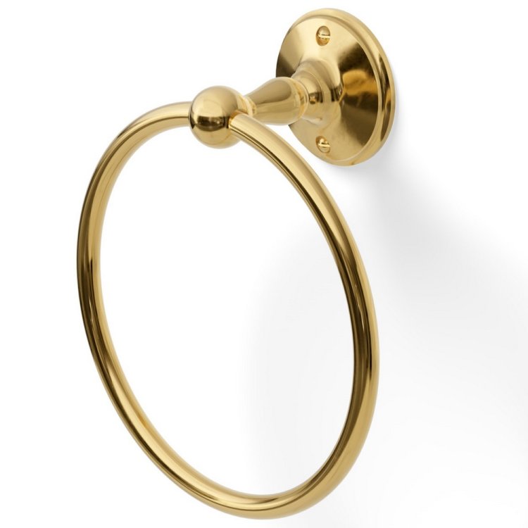Miller Stockholm Polished Brass Towel Ring