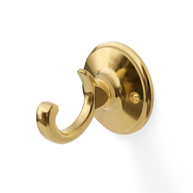 Miller Stockholm Polished Brass Single Robe Hook