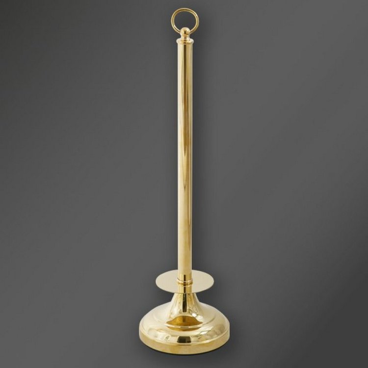 Miller Classic Polished Brass Freestanding Spare Toilet Roll Holder