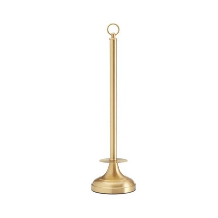 Miller Classic Brushed Brass Freestanding Spare Toilet Roll Holder